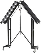 VERSARE Portable Folding Coat Rack – Hanging Garment Storage, Locking Caster Wheels, Lightweight Rolling Wardrobe Organizer