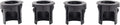 TRQ Rear Parking Assist Sensor Bezel Set Compatible with 2015-2020 Ford F-150