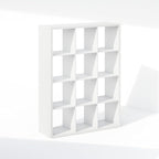 Furinno Cubic Closet Organizers and Storage, 12-Cube Closet Organizer, Open Shelf Closet Storage, Extra Thick Frame for Wardr
