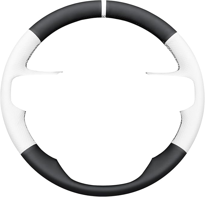 MEWANT Steering Wheel Cover for GMC Sierra Steering Wheel Cover for GMC Sierra 1500 / Sierra 1500 Limited/Sierra 2500 / Sierra 3500/ Yukon (XL) Hive Microfiber Leather
