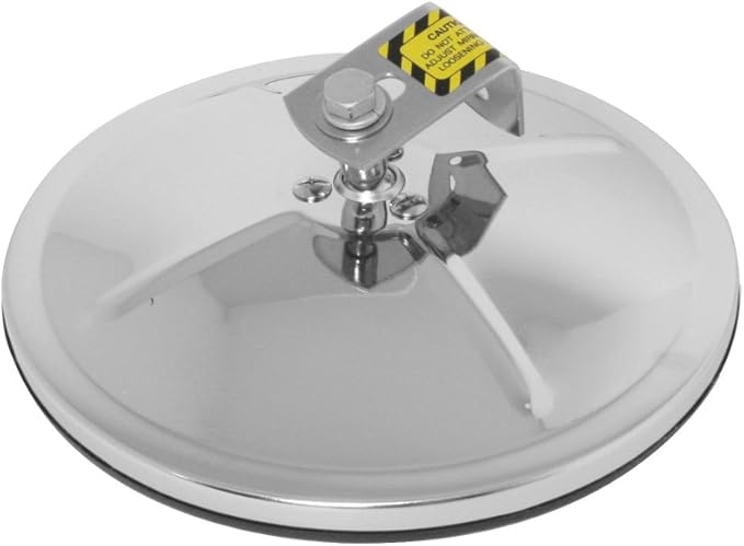 Grand General 33081 Stainless Steel 8" Convex Blind Spot Mirror with "L" Bracket