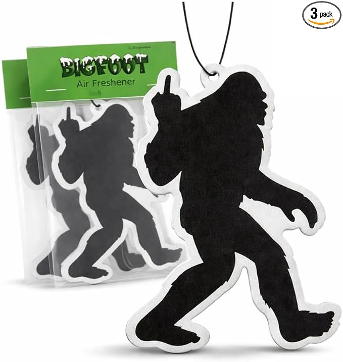 Bigfoot Air Freshener (3 Pack), Funny Sasquatch Car Air Freshener, Hanging Car Scent, Long Lasting Air Freshener for Truck RV