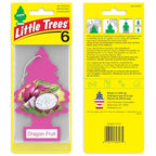 LITTLE TREES Car Air Freshener | Hanging Tree Provides Long Lasting Scent for Auto and Home | 24 Air Fresheners |Dragon Fruit