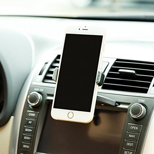 Premium CD Player Slot Car Mount Phone Holder Dock for Motorola Moto Z Droid, Force - iPhone 7 6S 6, Plus - Samsung Galaxy S7 S6, Edge, Edge+ - Google Pixel, XL - LG G5 V20 - All Smartphones