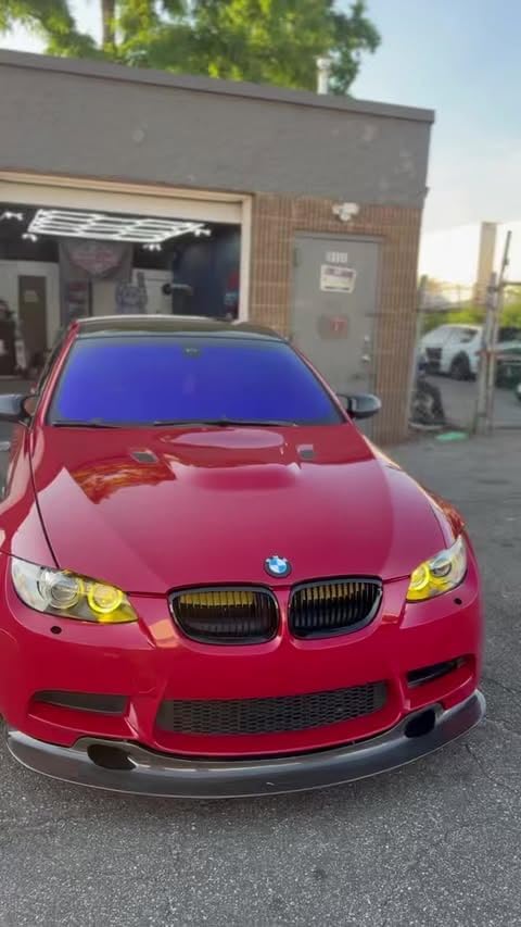 United - Chameleon Film 15% VLT Dark Purple Color Front Windshield Tint UV Heat Blocking One Way Privacy Window Film Chameleon 40Inch x 6Feet