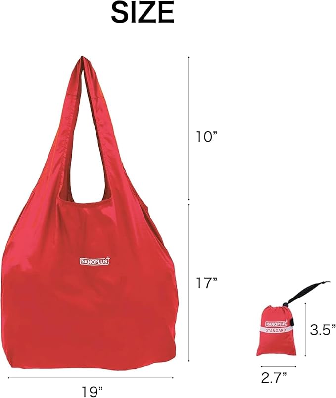 Compact Reusable Grocery Tote Bag – Lightweight, Foldable & Packable Shopping Bag for Travel