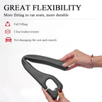 Car Seat Gap Filler Organizer Compatible with Nissan Rogue Accessories Seat Gap Plug Blocker with Storage Slot Non-Slip Car Cup Holder Coaster Black