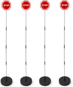 Zento Deals LED Flashing Stop Sign Parking Assistant for Garage- 7” Bright Red Stop Sign, Warning Car Stop Indicator Sensor for Vehicles, Adjustable Height, Premium Quality - 4