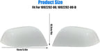 Compatible with Tesla Model 3 Side Mirror Cover Replacement 2017 2018 2019 2020 2021 2022 2023 2024, Left & Right Side Rearview Mirror Cover Cap for Model 3 Accessories(White) 2pcs
