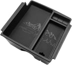 TripleAliners Center Console Organizer Compatible with 2021-2024 Ford Bronco(No for Sport) Accessories Bronco 2/4-Door Center Console Storage Box ABS Material with Leather Trim(V2_Black)Won't Fit 2025