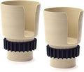Gadjit Cup Keeper 2.0 (2 PK) Cup Holder Adapter w/Beverage Band Expander fits into car Cup Holders 2.5-3" Wide for Hydro Flas
