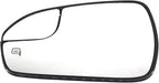 Passenger Right Side Power Heated Mirror Glass Compatible with Ford Fusion 2013-2020 Blind Spot Side View Convex Mirror Glass with Rear Holder Replace DS7Z17K707B DS7Z-17K707-B