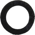 AEGIS Cover Sheepskin Steering Wheel Cover Premium Luxury AUS Genuine Merino Wool All-Season Non-Slip for Cars Fits 14.5-15.5" Wheels (Black)