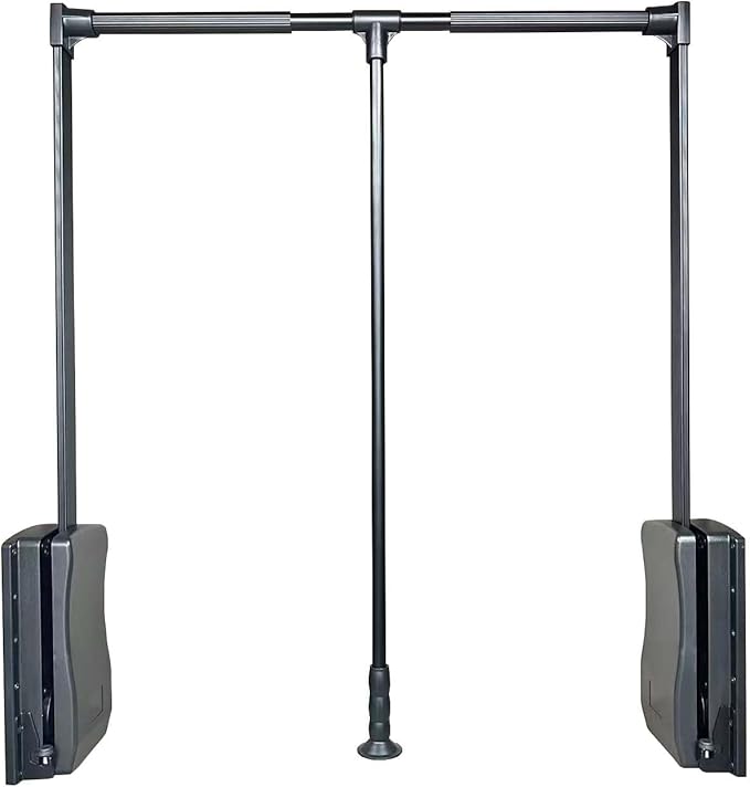brand Wardrobe lift clothes rack,Pull Down Closet Rod for Hanging Clothes, Retractable Wardrobe Hanger for Cabinet, Aluminium