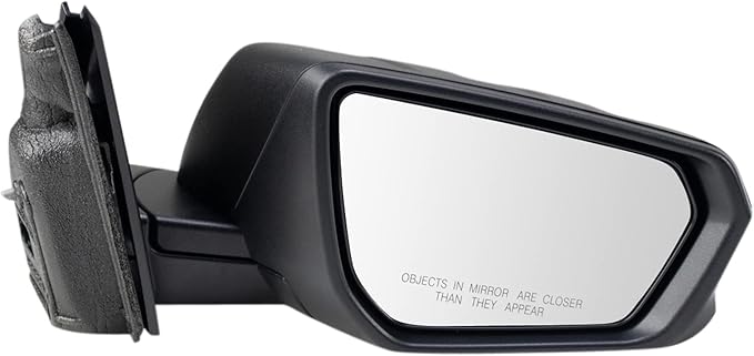 TRQ Driver and Passenger Side Power Heated Mirror Set Textured Black Triple Stripe Style Compatible with 2018 2019 Chevrolet 