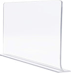 Sorbus Acrylic Adhesive Shelf Divider Organizers, w/Self Adhesive Tape, Great for Closet Organization, Clothes, Linens, Purse