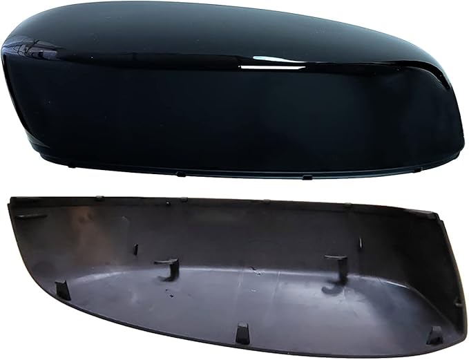 Pair Gloss Black Mirror Caps Cover Compatible with GMC Chevrolet Silverado Sierra 1500 2500 HD 3500 HD Avalanche Tahoe 2007-2013 Pick up Replacement for 25788157 25788156