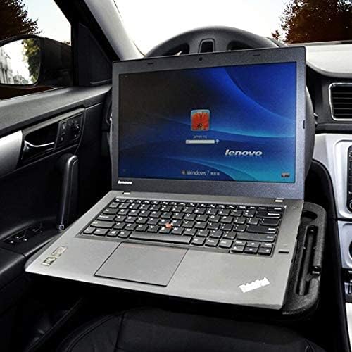 ZONETECH Multi-Functional Portable Car Laptop and Food Steering Wheel Tray 2-Pack - Black Table/Car Vehicle Seat Portable Mount Tray Laptop Notebook Table Eating Desk