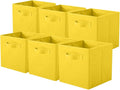 ShellKingdom Storage Bins, Foldable Fabric Storage Cubes and Cloth Storage Organizer Drawer for Closet and Toys Storage, 6 Pa