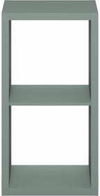 Furinno Cubicle Book Shelf, 2-Cube Bookshelf, Extra Thick Frame Horizontally & Vertically Reversible Bookcase with Open Back,