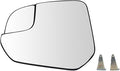 TRQ Driver Side Mirror Glass Clear Snap On Compatible with 2014-2018 Ford Transit Connect FO1324166