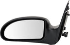 TRQ 2 Piece Driver and Passenger Side Mirror Assembly Set Manual Folding Electric Adjustment Non-Heated No Memory Textured Co