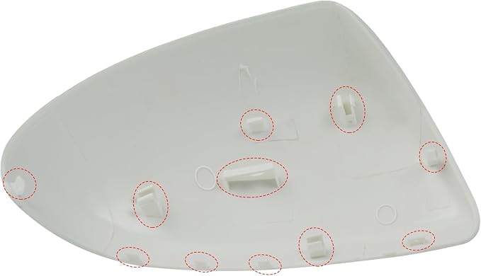 Compatible with Mazda 2/Mazda 3 2010-2013 Left Driver Side Mirror Cap Cover, Door Rearview Left Side View Mirror Cover Replacement for Mazda, Silver