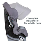 Baby Trend Cover Me™ 4-in-1 Convertible Car Seat, Vespa – Built-in Canopy, 4-Stage Growth System, Plush Comfort Padding, Mult