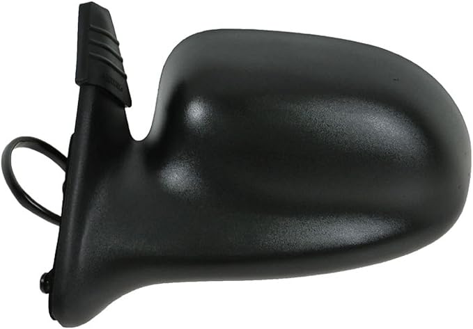 TRQ 2 Piece Driver and Passenger Side Mirror Assembly Set Electric Adjustment Non-Heated No Memory Black Compatible with 2001