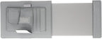 TFY Car Sun Visor Extender and Organizer, Universal Sunshade Anti-Glare, Vehicle Storage Holder for Sunglasses, Pens and Cards, Multi-Pocket Auto Interior Accessories - 1 Piece (Gray)