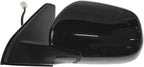 TRQ 2 Piece Driver and Passenger Side Mirror Assembly Set Electric Adjustment Heated Memory Black Compatible with 2003-2009 L