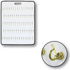 MICRO TEC Masonite Key Holder Wall Mount with 38 Spring-Lock Hooks 16" × 23-1/2" – Wall Mounted Key Organizer Board with Meta