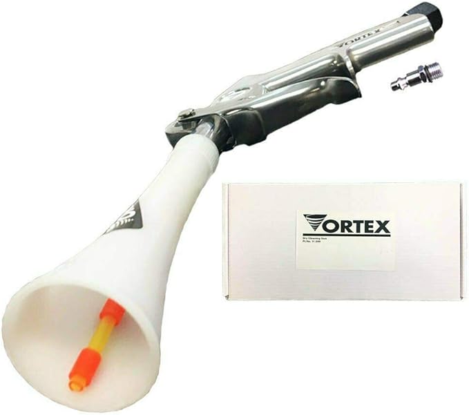 HI-TECH Vortex II Air Cleaning Gun – Pro Auto Detailing Tool for Deep Cleaning Interiors & Exteriors – Uses Air Compressor – 