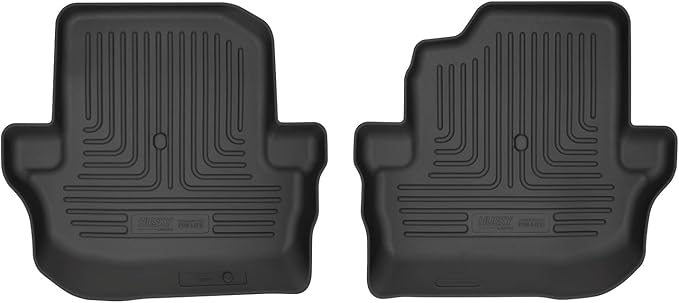 Husky Liners Weatherbeater Floor Mats | Fits 2018-2025 Jeep Wrangler JK/JL 2-Dr. | 2nd Row, 2-pc Black - 14031