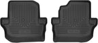 Husky Liners Weatherbeater Floor Mats | Fits 2018-2025 Jeep Wrangler JK/JL 2-Dr. | 2nd Row, 2-pc Black - 14031