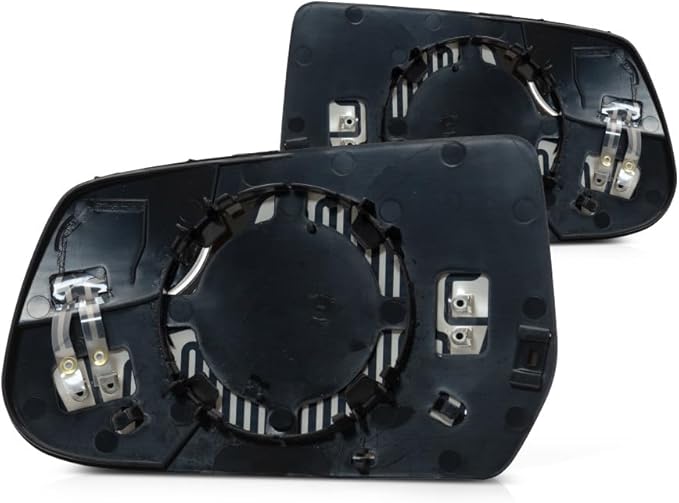 For Chevy Equinox 2010-2017 Mirror Glass Driver and Passenger Side Pair Heated | w/Backing Plate and Blind Spot Glass | Flat and Convex Glass Type | For 20873491, 20873492 | GM1324126, GM1325126