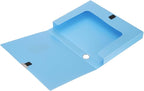 M&G File Organizer Box, Blue A4 Plastic Storage File Boxes File Folder Document Boxes Cabinet Archives Cases Boxes with Lid f