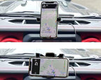 iJDMTOY Dashboard Direct Clip-On Mount Phone Gravity Holder Compatible with Jeep 2018-up Wrangler JL, 2020-up Gladiator JT (Won't Occupy Air Vent Opening)