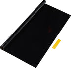 Motoforti Universal Car Window Tint Film Privacy Film 19.69 ft x 19.69 Inch Carbon 2 PLY PET Black 1 Pc VLT 4% IRR 76% UVR 99%
