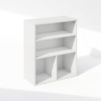 Furinno Reed Closet Organizers and Storage, 3-Tier Closet Organizer, Open Shelf Closet Storage, for Wardrobe, Bedroom, Living