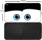 Gven Windshield Sun Shade Universal Fit for Car Window Sunshades Cover Automotive Interior Sun Protector Accessories for Compact& Midsize Sedan,Com& Subcompact SUV,Small Pickup,Wagon (Black, S)