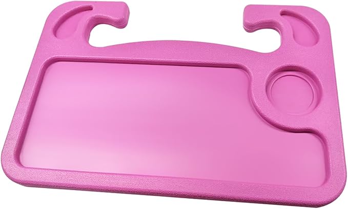 ZIMISI Car Steering Wheel Tray, Computer Office Car Table Tray, Automotive Trays for Eating, Multipurpose Vehicle Desk Travel Accessories for Laptop, Food, Fits Most Steering Wheel (Pink)