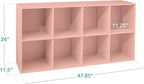 Best Choice Products Kids Bookcase 8-Cube Storage Organizer, 11in Shelf Opening, Bookshelf, Toy Storage, Customizable w/ 3 Re