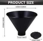 4 Pcs Ice Scrapers for Car Windshield, Magical Ice Snow Scrapers,Multifunctional Funnel Ice Scrapers for Car Windshield