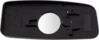 TRQ Passenger Side Lower Mirror Glass Convex Snap On Compatible with 2007-2009 Dodge Sprinter 2500 Sprinter 3500 CH1325162
