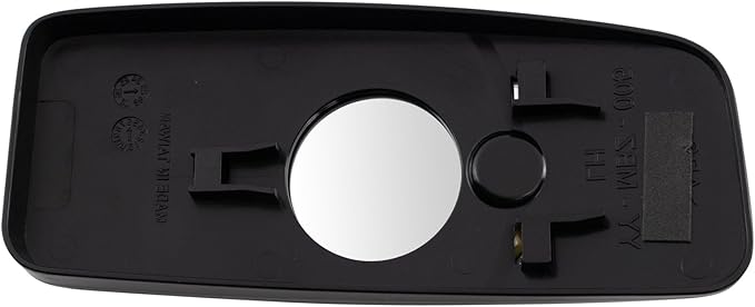 TRQ Passenger Side Lower Mirror Glass Convex Snap On Compatible with 2007-2009 Dodge Sprinter 2500 Sprinter 3500 CH1325162