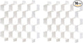 Drawer Splitter 16-piece Set Adjustable Honeycomb Organizer Tie Sock Organizer Underwear Panties Cosmetic Sorter (White)