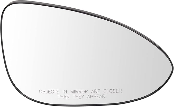 TRQ Passenger Side Mirror Glass Heated Convex Snap-On Compatible with 2012-2020 Chevrolet Sonic GM1325157