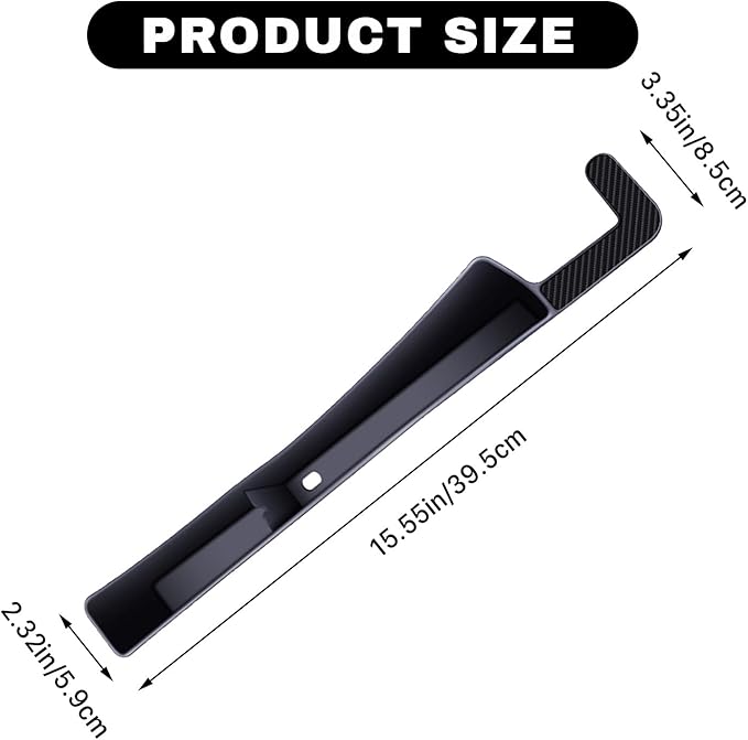 2PCS Car Seat Gap Filler, Vehicle Seat Organizer for Avoiding Dropped Items, Fill The Gap Between Seat and Console, No Drop Seats Guard for Coins Wallets Keys, Universal Car Accessories (Black)