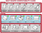 FREESOO Leather Car Seat Covers Full Set, Waterproof Black Seat Covers for Cars Trucks SUV, Luxury Car Seat Covers Front Seat